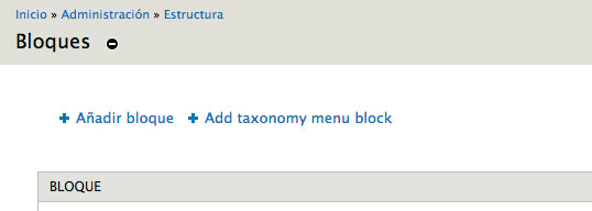 añadir taxonomy block