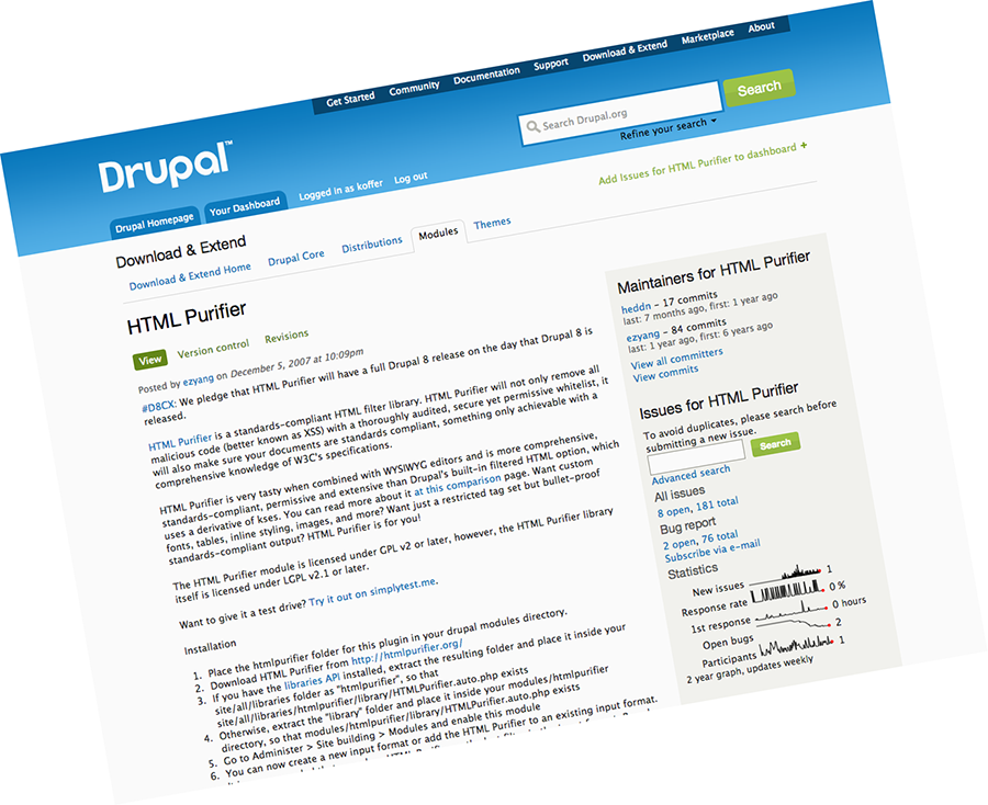 screen HTML Purifier drupal