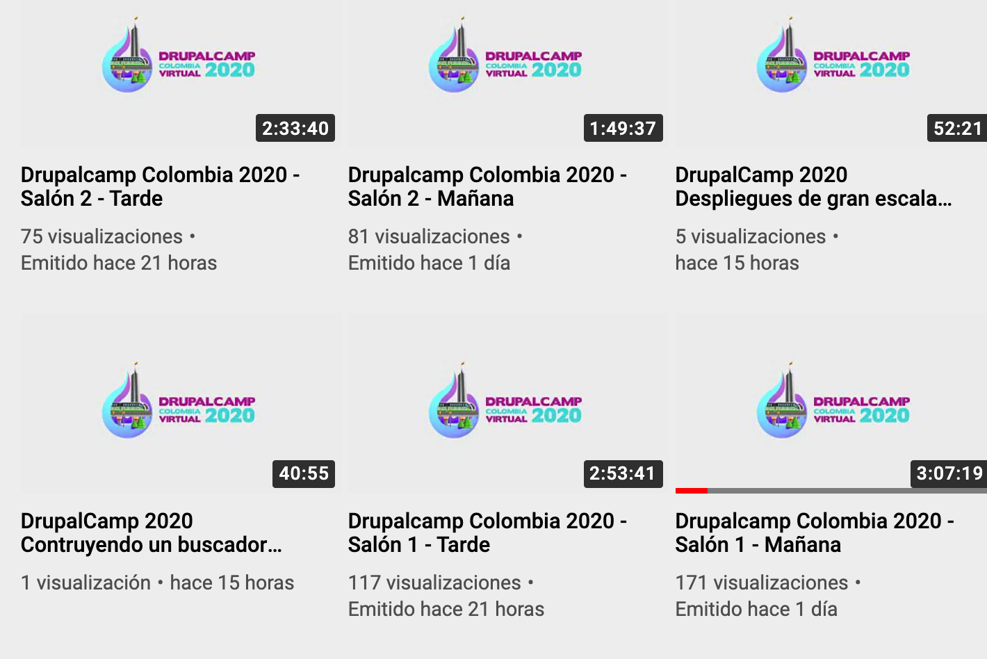 Videos Drupalcamp Colombia