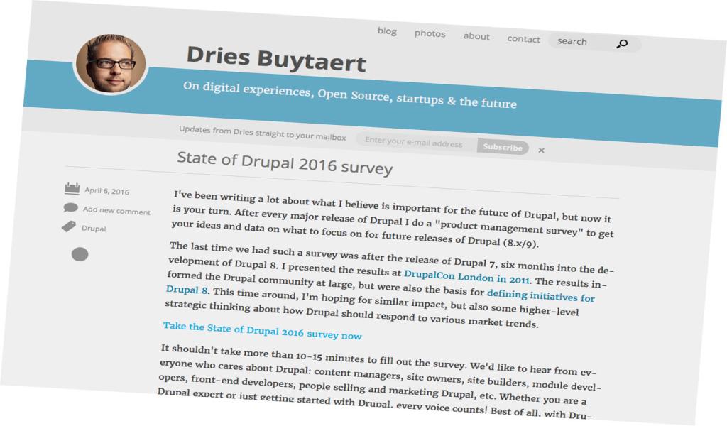 Drupal product survey
