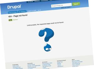 El 404 de drupal.org