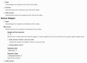 configuración de Views Slideshow Configurable Controls
