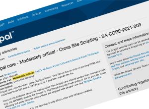 Salio ayer un Drupal core - Moderately critical