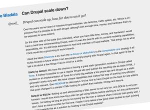 Cómo hacer un Drupal más chico