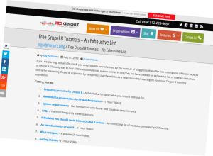 pantalla tutoriales gratis drupal 8